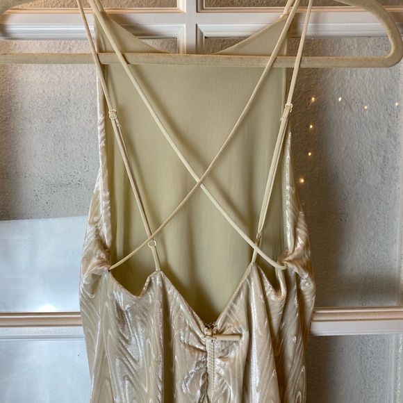 Silence + Noise Cosmic Burnout Velvet Maxi Dress S - Picture 7 of 8